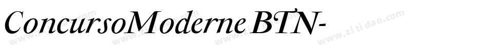 ConcursoModerne BTN字体转换